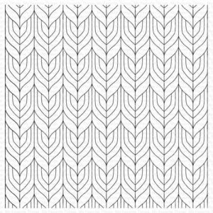 My Favorite Things Peacock Pattern Tampon de Fond en Caouchouc (BG-133)