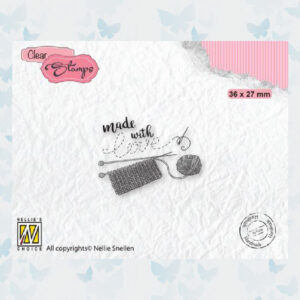 Nellies Choice Clear Stempel Tekst - Made with love 2 DTCS033