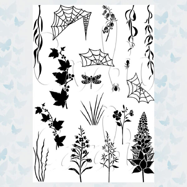 Card-io Clear Stempels Wildflower Woods CCSTWIL-01