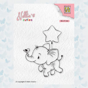 Nellies Choice Clear Stempel - Chris. Cuties - Olifant NCCS011