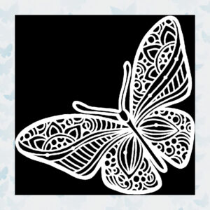 The Crafter's Workshop Joyous Butterfly 6x6 Inch Stencil (TCW933s)