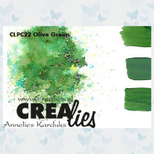 Crealies Pigment Colorzz Poeder Olijfgroen CLPC22