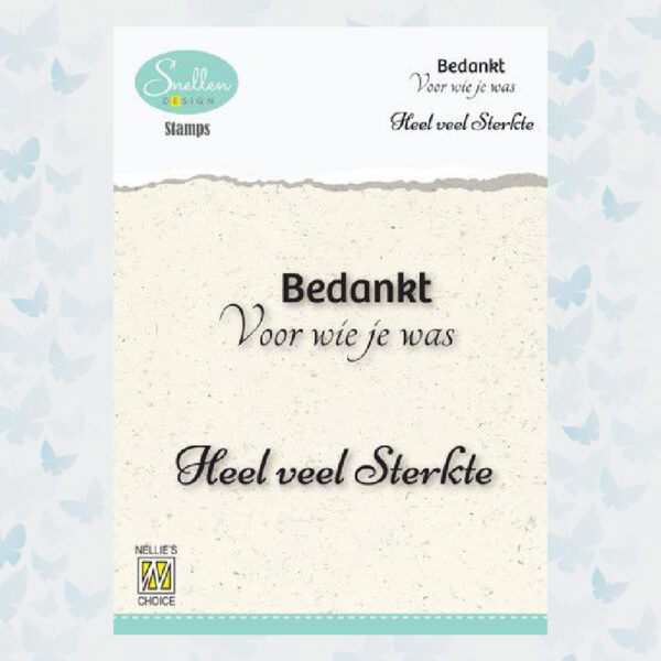 Nellie's Choice Clear Stamps Condoleance - Bedankt voor wie je was DCTCS004