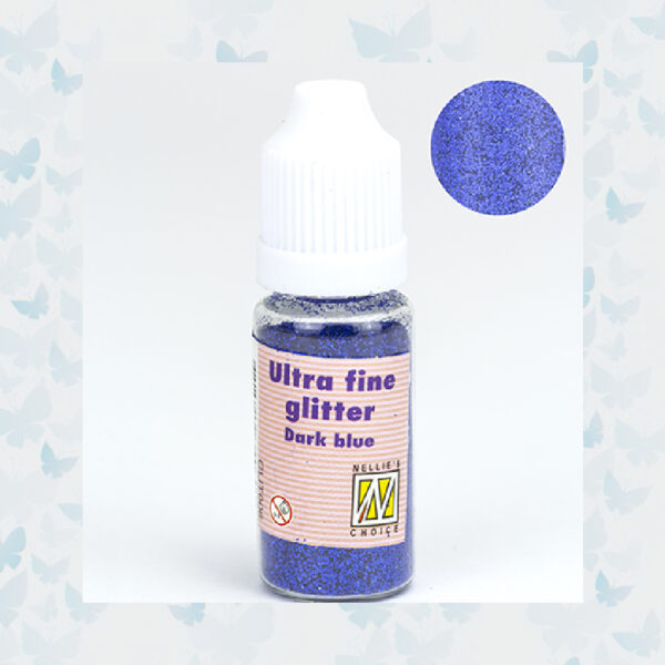 Nellie's Choice Glitter Poeder Donkerblauw GLIT006