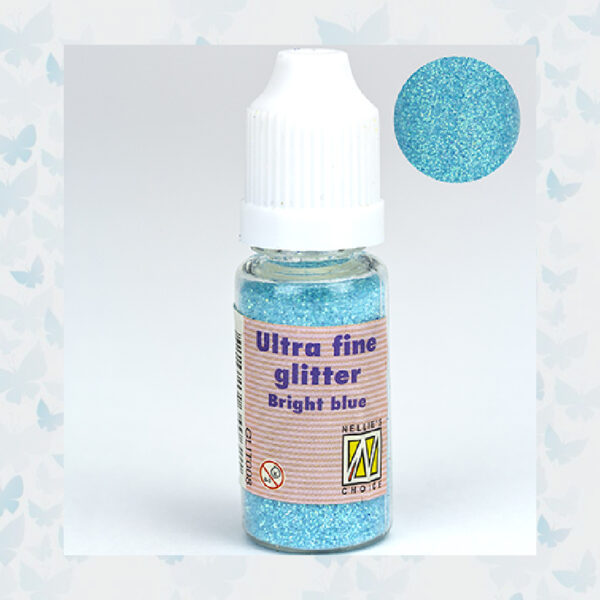 Nellies Choice Glitter Poeder Lichtblauw GLIT008