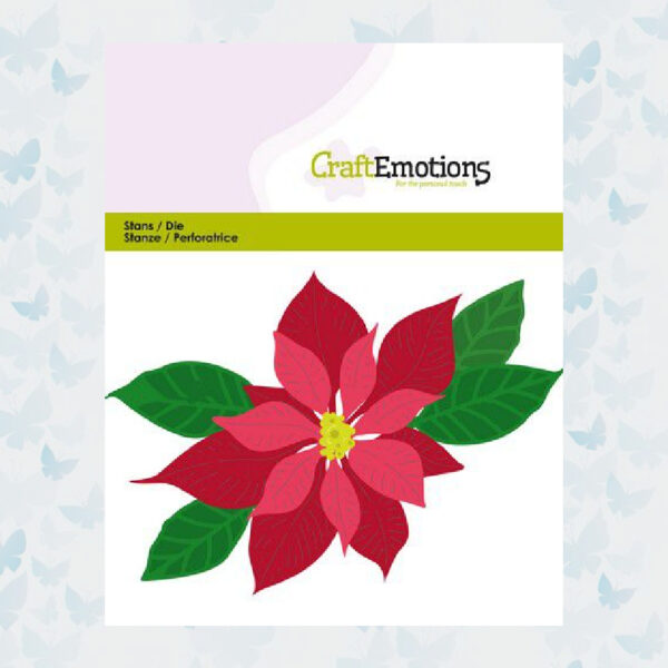 CraftEmotions Die - Kerstster, Poinsettia 115633/0432