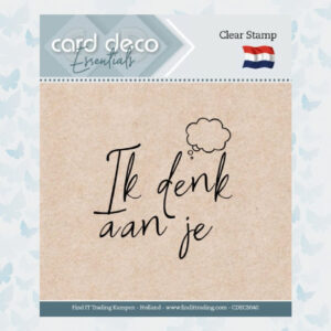 Card Deco Essentials - Clear Stamps - Ik denk aan je CDECS040