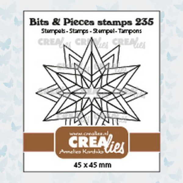 Crealies Clear Stempel Bits & Pieces Rozet Starlight CLBP235
