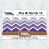 Crealies Mix & Match no. 14 Zigzag strips glad CLMix14