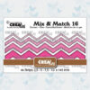 Crealies Mix & Match no. 16 Zigzag strips met Dots CLMix16