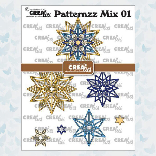 Crealies Patternzz Mix Rozet Starlight CLPATMix01