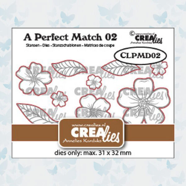 Crealies A perfect match Dies Mix Losse Bloemen A CLPMD02