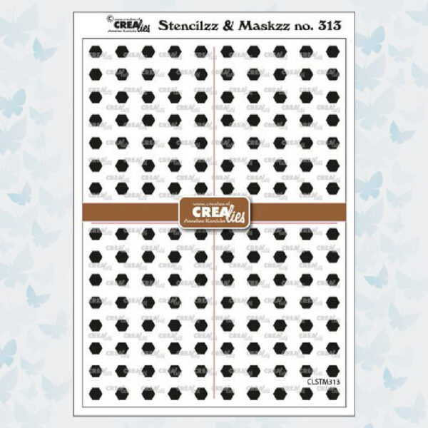 Crealies Stencilzz/Maskzz Zeshoekjes CLSTM313
