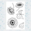 Jane's Doodles Clear Stamps Sunflowers JD029