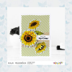 Jane's Doodles Clear Stamps Sunflowers JD029