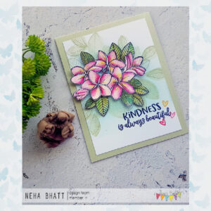 Jane's Doodles Clear Stamps Plumeria JD055