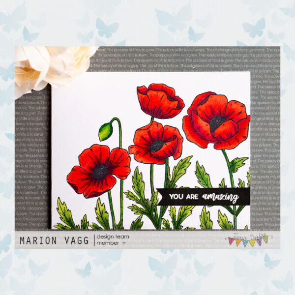 Jane's Doodles Clear Stamps Poppy JD058