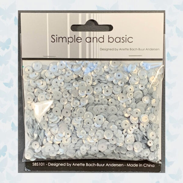 Simple and Basic Silver Sequin Mix (SBS101)
