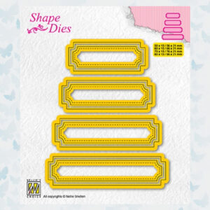 Nellies Choice Shape Die - set van 4 tags nr 5 - SD206