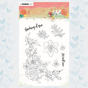 Studio Light Clear Stempels Say it with flowers nr.525 SL-SWF-STAMP525