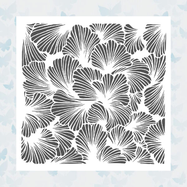 The Crafter's Workshop Lush Petals 6x6 Inch Stencil (TCW924s)