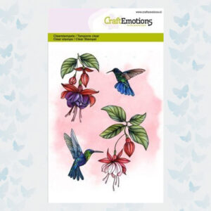 CraftEmotions Clear Stempels - Fuchsia Kolibrie 130501/1308