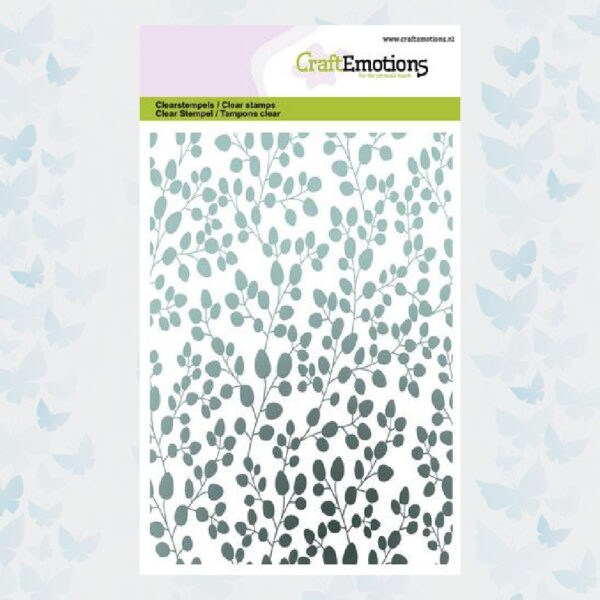 CraftEmotions Clear Stempels - Eucalyptus achtergrond 130501/1310