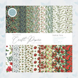 Craft Consortium 12" Paper Pad Festive Flora CCEPAD011