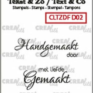 Crealies Clearstamp Tekst & Zo Font Divers no. 2 CLTZDFD02