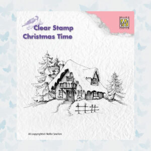 Nellie's Choice Clear Stempel - Besneeuwd Huis CT014