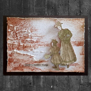 Nellies Choice clearstamp - Idyllic Floral - Vintage winter IFS024