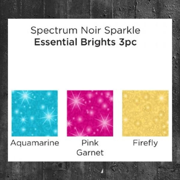 Spectrum Noir Sparkle Brush Pens Essential Brights (3pcs) (SPECN-SPA-ESB3)