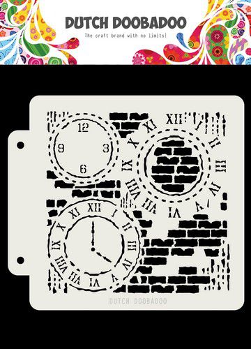 Dutch Doobadoo Dutch Mask Art Grunge Clock 470.715.154