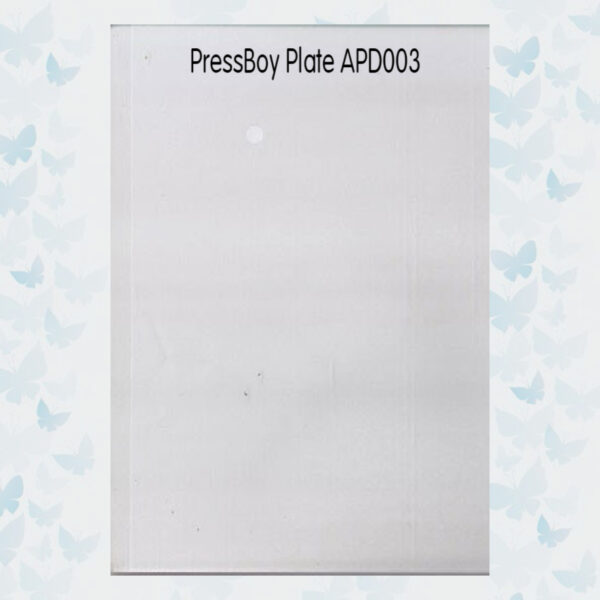 Nellies Choice D-Plate acryl A5 voor PressBoy APD003