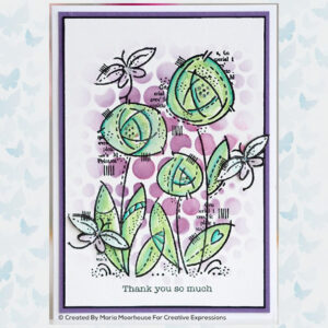 Woodware Clear Stempel Flower Blooms FRS854