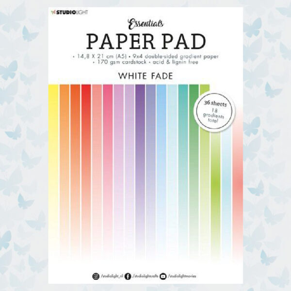 Studio Light A5 Paper Pad Essentials White Fade SL-ES-PP21