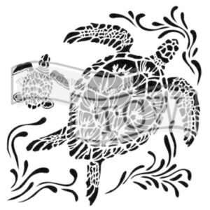 The Crafter's Workshop Sea Turtles Stencil (TCW610s)