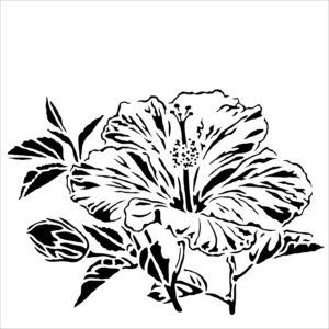 The Crafter's Workshop Hibiscus Stencil (TCW915s)