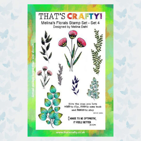 That‘s Crafty! Clearstamp A5 - Melina‘s Florals Set 4 - 1757