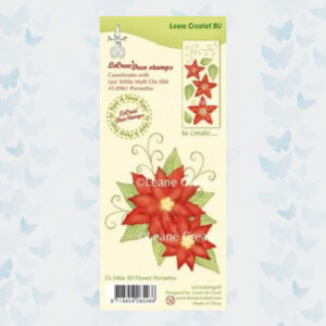 LeCrea - Clear stamp 3D Flower Poinsettia 55.5466