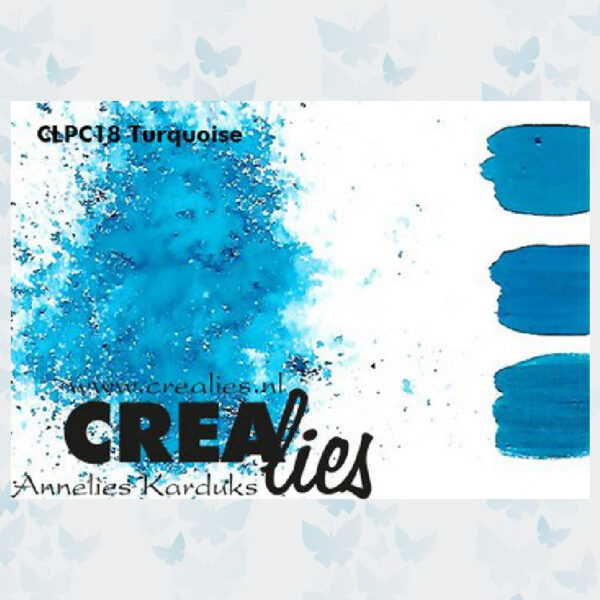 Crealies Pigment Colorzz Poeder Turquoise CLPC18