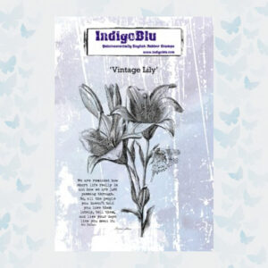 IndigoBlu Vintage Lily Rubber Stamp (IND0589)