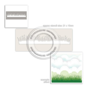 Polkadoodles Grass Lawn Stencil (PD8009)