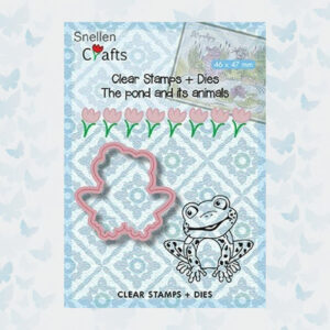 Nellies Choice Stamps & Dies The pond - Kikker SNCCS001