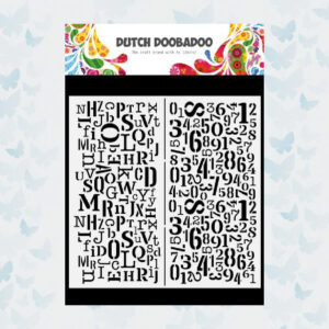 Dutch Doobadoo Mask Art Slimline Letters & Nummers 470.784.094