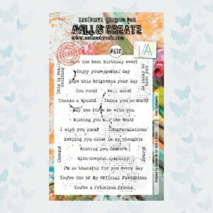 AALL & Create Clear Stempel Basic Sentiments AALL-TP-630