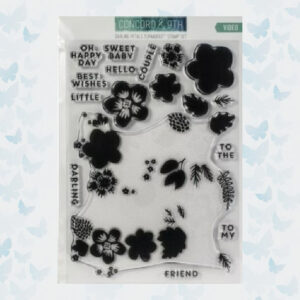 Concord & 9th Turnabout Clear Stamps Darling Petals C10500