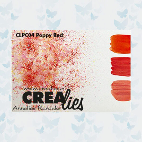 Crealies Pigment Colorzz Poeder Poppy Red CLPC04