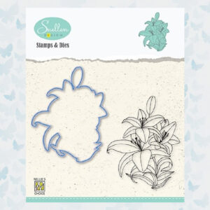 Nellies Choice Flowers set Snijmal + Clear Stempel Lily HDCS005