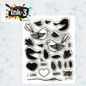 INKon3 - Clear Stempels Set Love Birds